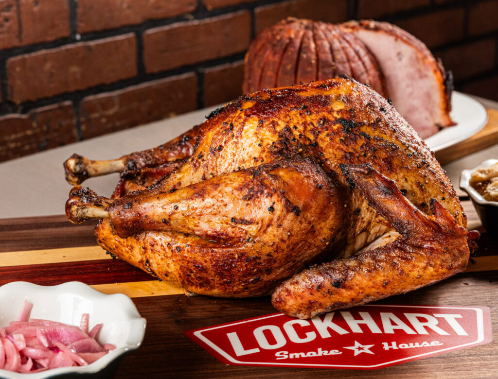 Delicious whole BBQ chicken